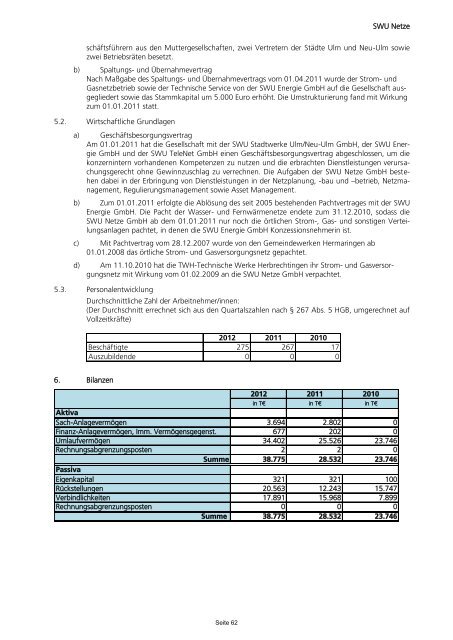 Beteiligungsbericht 2013 - Ulm