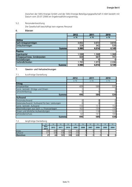 Beteiligungsbericht 2013 - Ulm