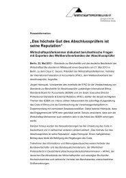 Wirtschaftsprüferkammer diskutiert berufsethische Fragen mit ...