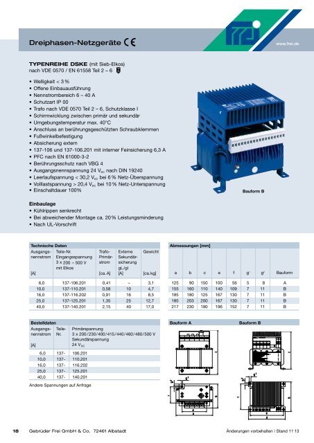 1.8 Broschüre Standards .pdf - Gebrüder Frei GmbH