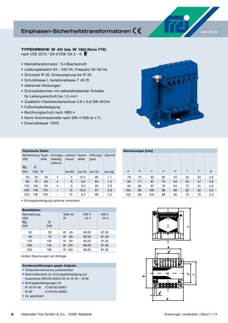 1.8 Broschüre Standards .pdf - Gebrüder Frei GmbH