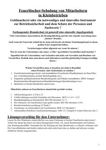 (bisher ZH 1/112) Arbeitssicherheit durch ... - DEML Gmbh