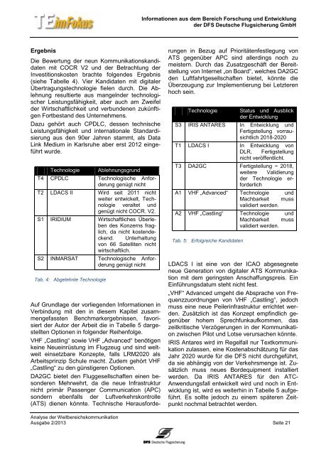 TE im Fokus 02/2013 - DFS Deutsche Flugsicherung GmbH