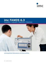 imc FAMOS 6.3 - imc Meßsysteme GmbH