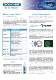 techno-info 2014/1 - Techno Lens Deutschland GmbH