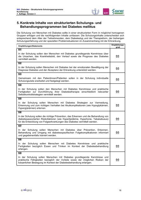 Strukturierte Schulungsprogramme - AWMF