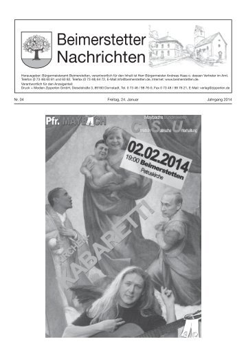 Mitteilungsblatt KW 4 - Gemeinde Beimerstetten