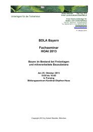Seminarunterlagen von Referent Hubert Wendler zum ... - BdLa