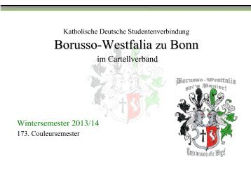 online - Borusso-Westfalia zu Bonn
