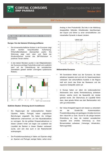 Anlagetrend Südeuropäische Länder (PDF, 52 KB) - Cortal Consors