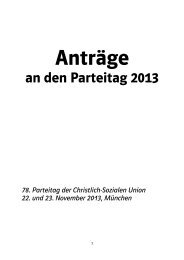 Antragsbuch - CSU