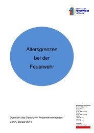 DFV: Altersgrenzen bei der Feuerwehr - Deutscher Feuerwehrverband