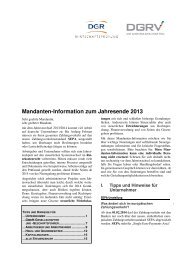 Mandanten-Information zum Jahresende 2013 - DGRV