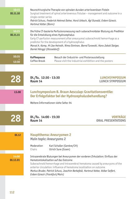 Programm final - Deutsche Gesellschaft für Neurochirurgie - DGNC