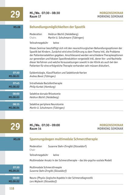 Programm final - Deutsche Gesellschaft für Neurochirurgie - DGNC