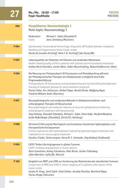 Programm final - Deutsche Gesellschaft für Neurochirurgie - DGNC