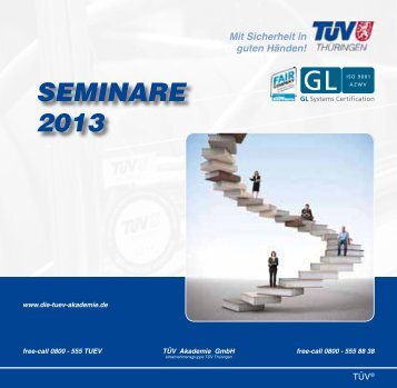 SEMINARE 2013 - TÜV Akademie GmbH