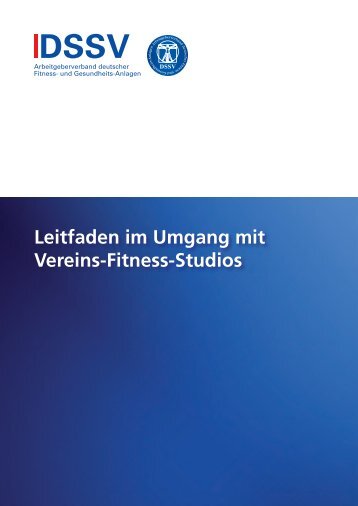 Leitfaden im Umgang mit Vereins-Fitness-Studios - DSSV