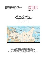 Russische Föderation - Evangelische Kirche in Deutschland