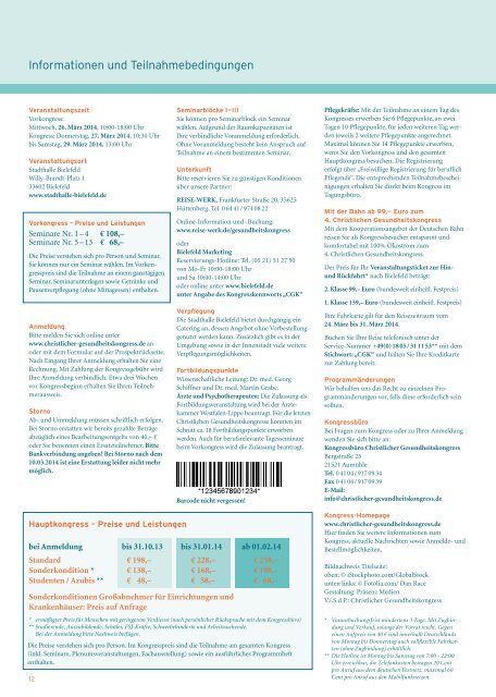 Christlicher Gesundheitskongress 2014 (Programm) | PDF 2,36 MB