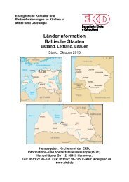 Länderinformation Litauen, Lettland und Estland - Evangelische ...