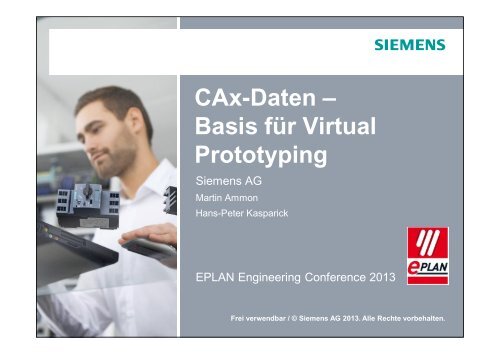 Siemens: CAx-Daten – Basis für Virtual Prototyping - Eplan