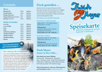 Die aktuelle Speisekarte zum Download - Fisch Meyer