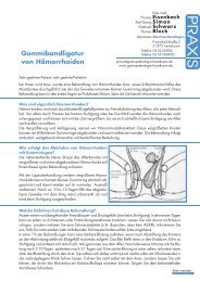 Gummibandligatur - Gastroenterologie Leverkusen