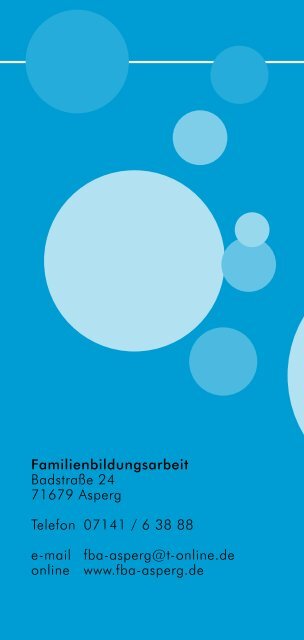 Programm Februar - Juli 2014 - Familienbildungsarbeit Asperg