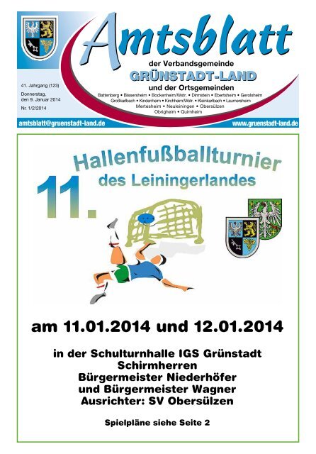 Kw 02 Gruenstadt Pdf Verbandsgemeinde Grunstadt Land