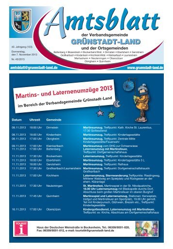 KW 45 Gruenstadt.pdf - Verbandsgemeinde Grünstadt-Land