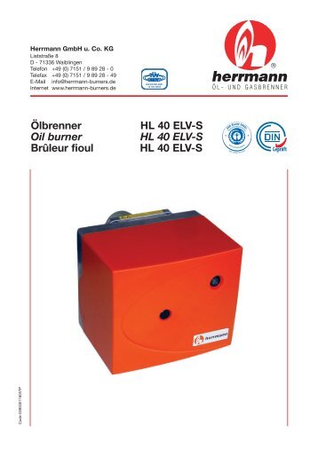 Information technique (3.9 MB) - Herrmann Burners