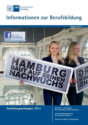 Informationen zur Berufsbildung Ausgabe 1/2013 - Handelskammer ...