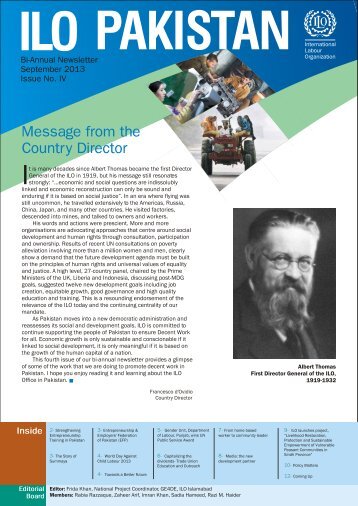 Fourth Newsletter of ILO Pakistan, ‎pdf 3.3 MB - International Labour ...