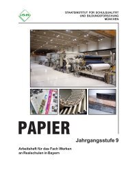 Werken - Schülerarbeits- heft Papier Jahrgangsstufe 9 - ISB - Bayern