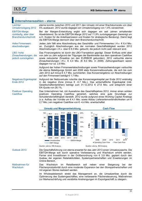 Sektorresearch Deutsche Fashion / Retail-Unternehmen in den ... - IKB