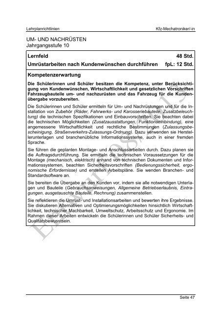 Download lpr_kfz_mechatroniker_entwurf.pdf - ISB - Bayern