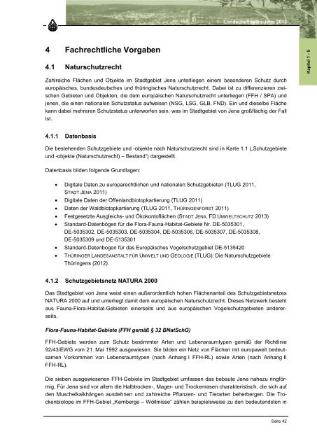 Entwurf Landschaftsplan 2013, Text (application/pdf 9.9 MB) - Jena