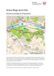 Ausführliche Routenbeschreibungen für Projensdorf als PDF