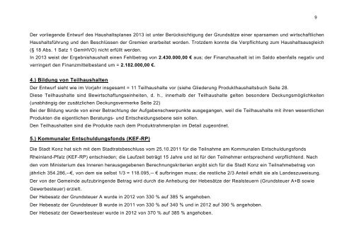 Haushaltsplan Stadt Konz 2013.pdf - Verbandsgemeinde Konz