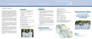 Infoflyer Medizinische Klinik - Klinikum Region Hannover GmbH