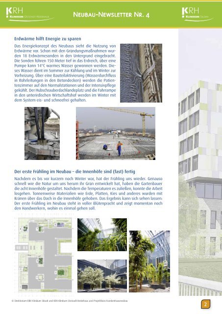 Neubau-Newsletter Nr. 4