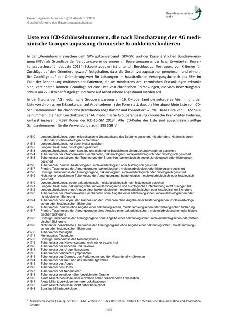 ICD-10-Schlüssel für chronische Erkrankungen (pdf - 348 kB)