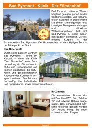 Bad Pyrmont – Klinik „Der Fürstenhof“ - DRK-Kreisverband ...