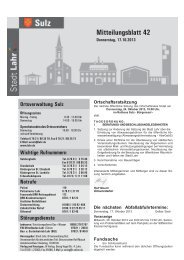 Mitteilungsblatt Sulz 42 / 2013 (application/pdf) - Stadt Lahr