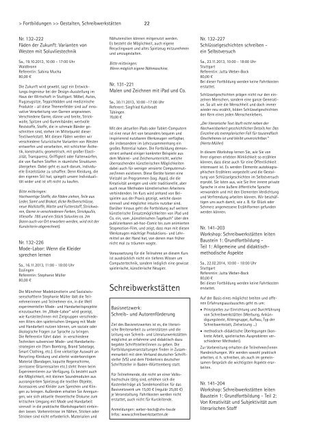 Fortbildungen VHS-Verband BW 2/2013 (application/pdf) - Stadt Lahr