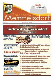 Mitteilungsblatt der Gemeinde Memmelsdorf