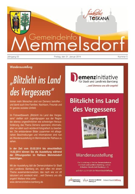 Mitteilungsblatt KW 5 (31.01.2014).pdf - Memmelsdorf