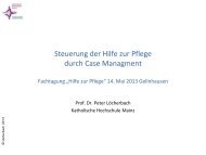 Steuerung der Hilfe zur Pflege durch Case Managment