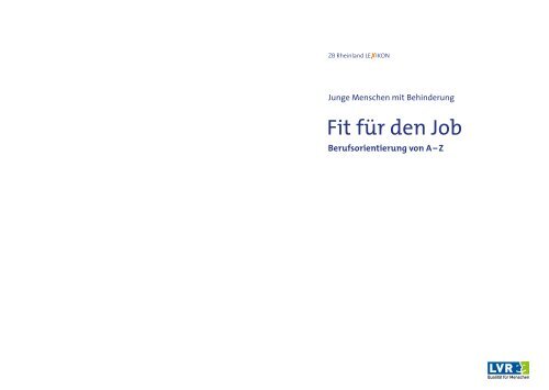 Fit für den Job - Landschaftsverband Rheinland